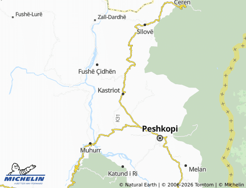 Mappa MICHELIN Kastriot - ViaMichelin