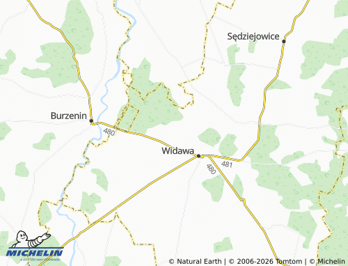 MICHELIN Świerczów map - ViaMichelin
