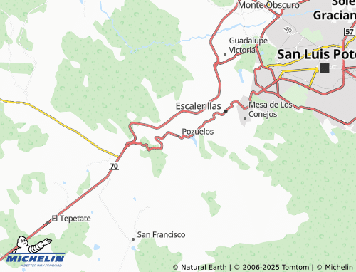 MICHELIN Pozuelos map - ViaMichelin