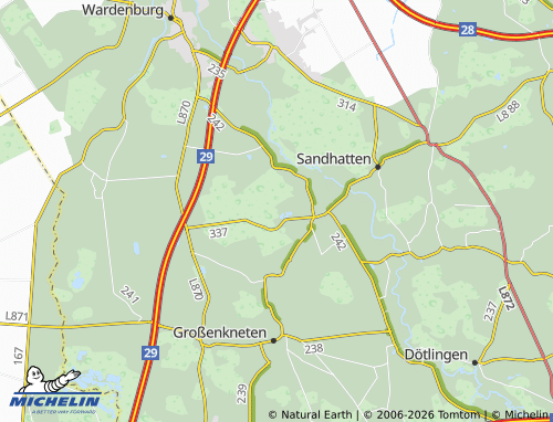 MICHELIN Hosüne map - ViaMichelin
