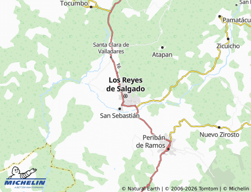 Carte MICHELIN Los Reyes de Salgado - ViaMichelin
