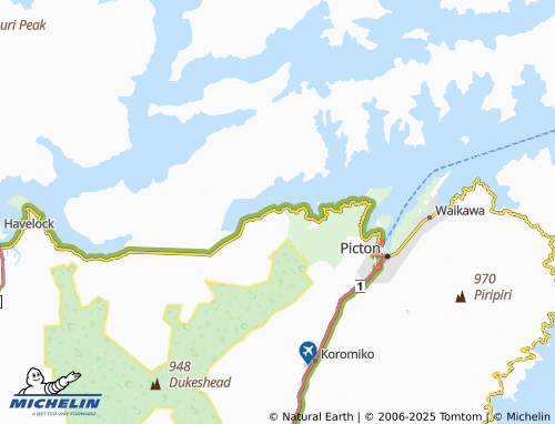 MICHELIN Momorangi Bay map - ViaMichelin