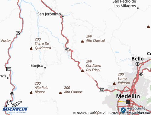 Mappa MICHELIN Suburbano Potrera Miserenga - ViaMichelin