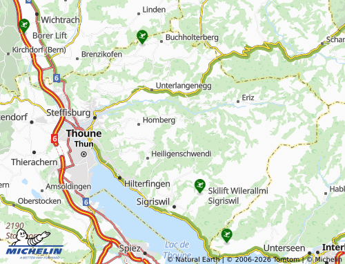MICHELIN-Landkarte Teuffenthal Bern - ViaMichelin