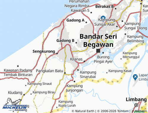 Mapa MICHELIN Kampung Kilanas - ViaMichelin