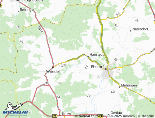 Mapa MICHELIN Brauel - ViaMichelin