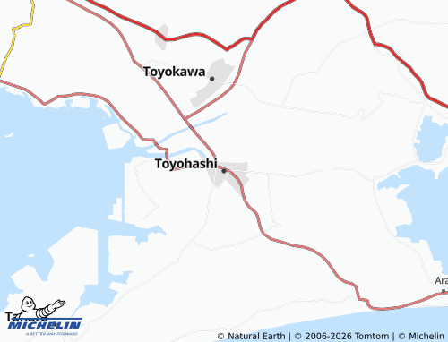 Kaart MICHELIN Toyohashi - ViaMichelin