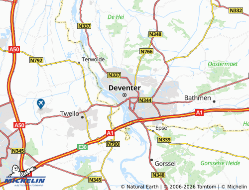 Mappa MICHELIN Deventer - ViaMichelin