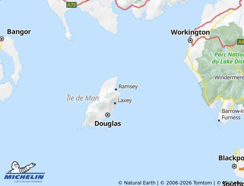 Carte MICHELIN Maughold - ViaMichelin