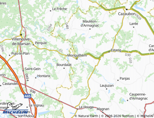 MICHELIN Monguilhem map - ViaMichelin