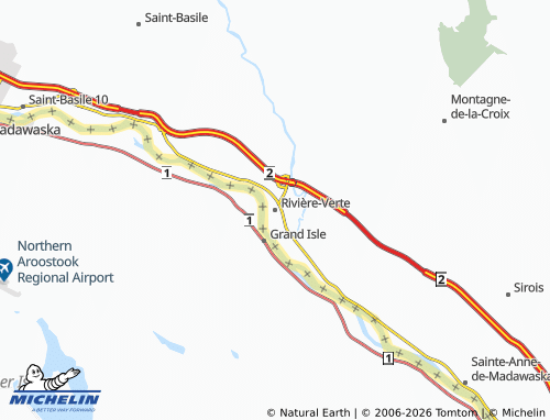 MICHELIN-Landkarte Rivière-Verte - ViaMichelin