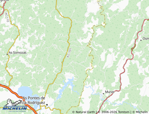MICHELIN-Landkarte Pazos de Baixo - ViaMichelin