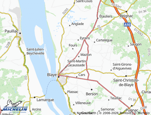 Carte MICHELIN Saint-Seurin-de-Cursac - ViaMichelin