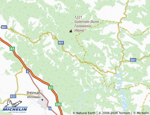 Kaart MICHELIN Belitsa - ViaMichelin