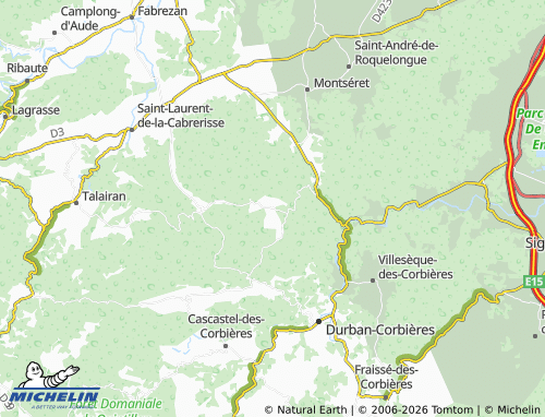 MICHELIN Fontjoncouse map - ViaMichelin