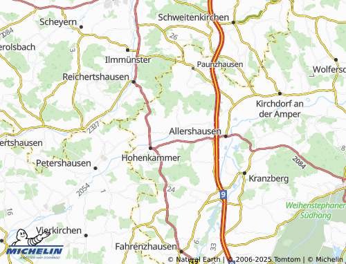 MICHELIN Deutldorf map - ViaMichelin