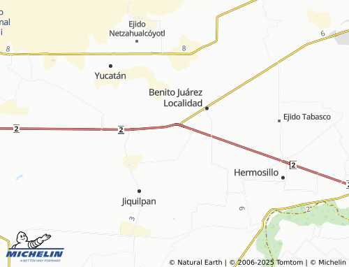 MICHELIN Tehuantepec 1 map - ViaMichelin