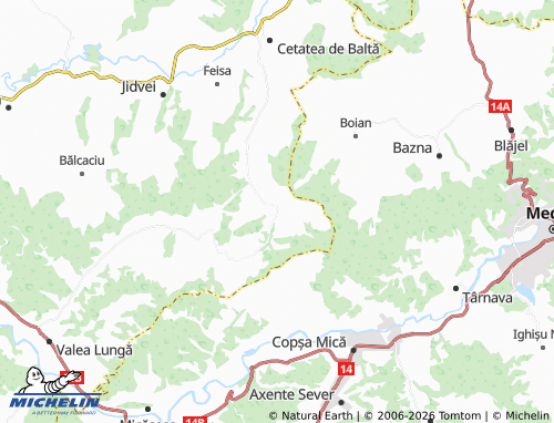 Mappa MICHELIN Craciunelu De Sus - ViaMichelin