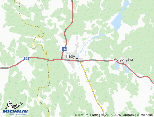 MICHELIN-Landkarte Heby - ViaMichelin