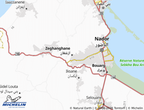 Mappa MICHELIN Azaghanghan - ViaMichelin