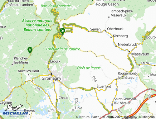 Mapa MICHELIN Riervescemont - ViaMichelin
