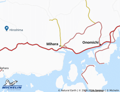 MICHELIN-Landkarte Mihara - ViaMichelin
