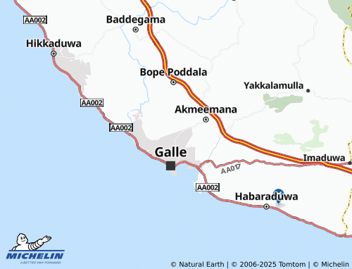 MICHELIN Deddugoda North map - ViaMichelin