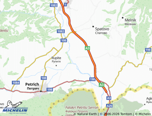 Kaart MICHELIN General Todorov - ViaMichelin