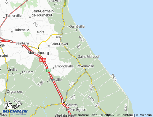 MICHELIN Saint-Marcouf map - ViaMichelin