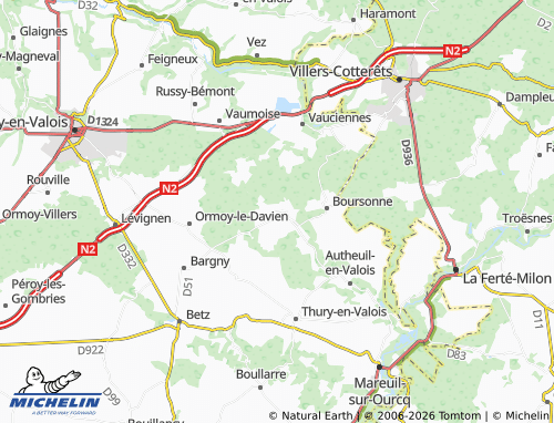 Carte MICHELIN Ivors - ViaMichelin