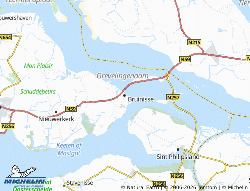 MICHELIN Bruinisse map - ViaMichelin