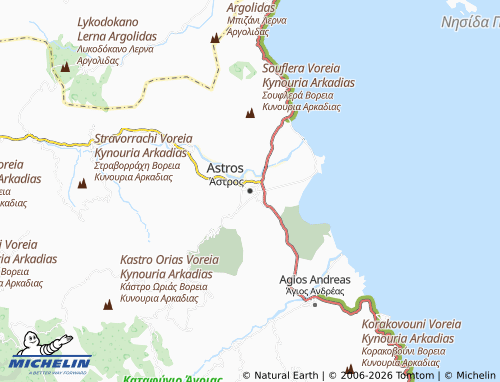 MICHELIN Astros map - ViaMichelin