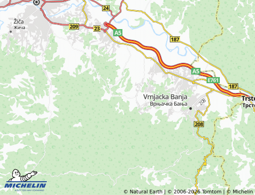 Mapa MICHELIN Otroci - ViaMichelin