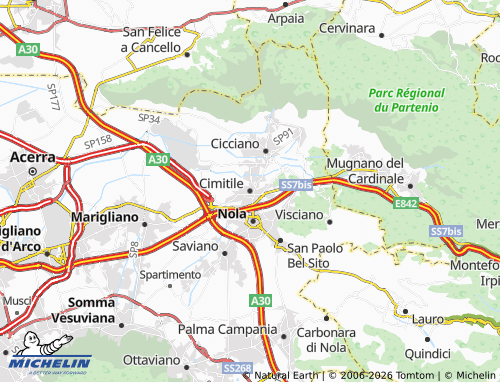 MICHELIN Cimitile map - ViaMichelin