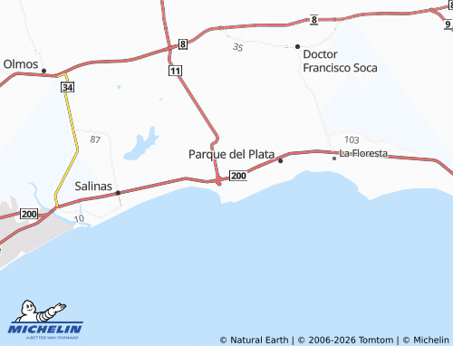 MICHELIN Atlantida map - ViaMichelin
