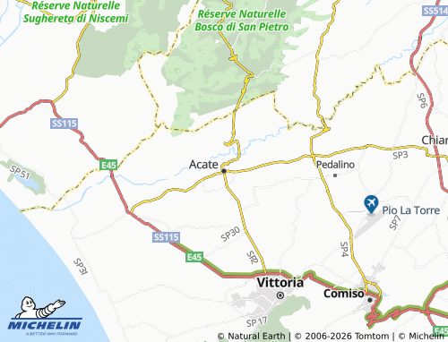 Carte MICHELIN Acate - ViaMichelin