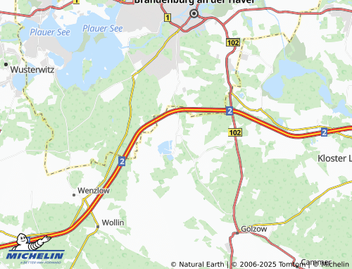 MICHELIN Reckahn map - ViaMichelin
