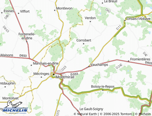 Carte MICHELIN Hautefeuille - ViaMichelin