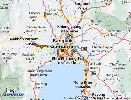 MICHELIN-Landkarte Din Daeng - ViaMichelin