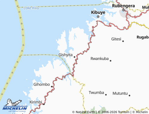 MICHELIN-Landkarte Gishyita - ViaMichelin