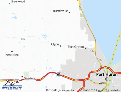 Carte MICHELIN Clyde - ViaMichelin