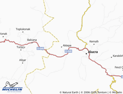 Mappa MICHELIN Aktepe - ViaMichelin