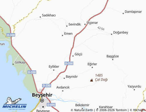 MICHELIN Göçü map - ViaMichelin