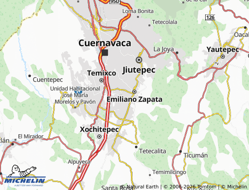Mapa MICHELIN Valle Esmeralda I y II - ViaMichelin
