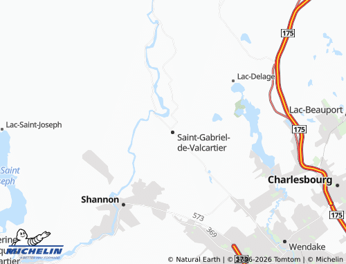 Kaart MICHELIN Saint-Gabriel-de-Valcartier - ViaMichelin
