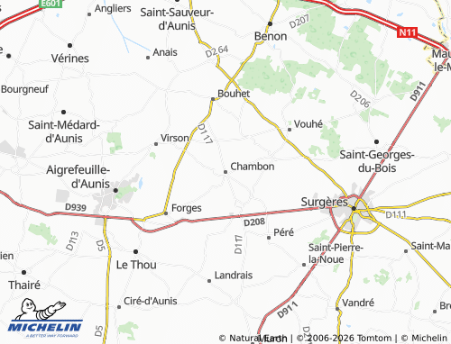 Mapa MICHELIN Chambon - ViaMichelin