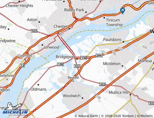 Mappa MICHELIN Bridgeport - ViaMichelin