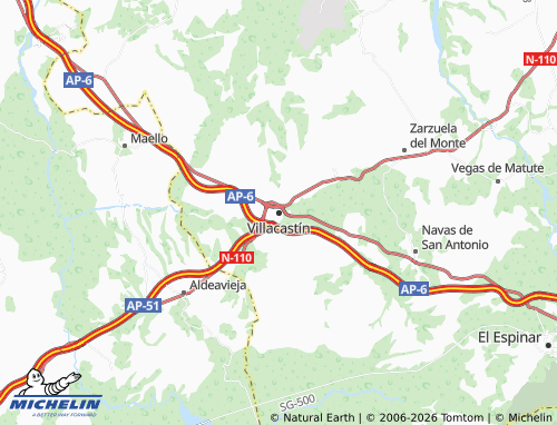 MICHELIN Villacastín map - ViaMichelin