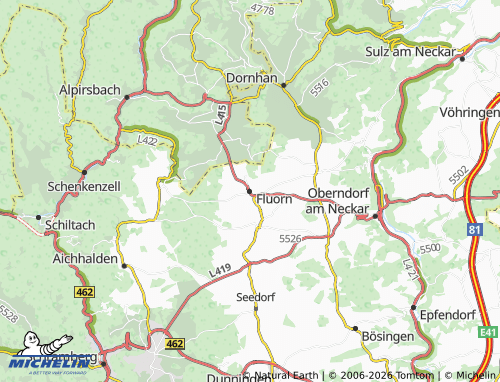 Mapa MICHELIN Fluorn-Winzeln - ViaMichelin