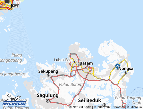 MICHELIN-Landkarte Batu Ampar - ViaMichelin